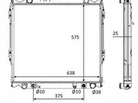 Radiator apa TOYOTA LAND CRUISER 90 J9 NRF 58648