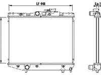 Radiator apa Toyota Starlet, 1984-1989 Motor 1,0/1,3 Benzina, Cupru/Plastic, 448x327x16, De Tip Denso , Intrare / Iesire Diametru - 28/28, Koyo, OE: 1640010010, 1640010011, 1640010020, 1640010021,