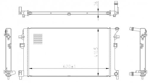 Radiator Apa Volkswagen VW Citi Golf 50042