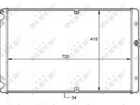 Radiator Apa Volkswagen VW Transporter 59088 11-601-646