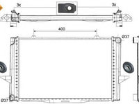Radiator apa VOLVO C70 I cupe (1997 - 2002) NRF 509509