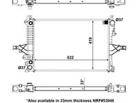 Radiator apa VOLVO S80 I (TS, XY) (1998 - 2006) NRF 56125