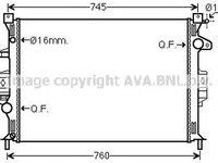 Radiator apa VOLVO V40 hatchback AVA VO2187