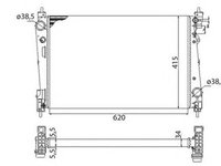 Radiator apa VOLVO V70 III BW MAGNETI MARELLI 350213386003