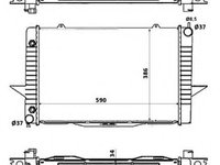 Radiator apa VOLVO V70   (LV) (1996 - 2000) NRF 58343