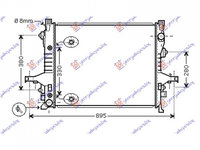 RADIATOR APA VOLVO XC90 2002->2013 Radiator apa benzina - diesel MANUAL-AUTOM. (620x530x32) PIESA NOUA ANI 2002 2003 2004 2005 2006 2007 2008 2009 2010 2011 2012