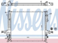 Radiator apa VOLVO XC90 I (2002 - 2016) NISSENS 65613A