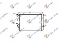 RADIATOR APA VW EOS 2011-> Radiator apa 1.4 TSi - 1.9 TDi 650x410 PIESA NOUA ANI 2011 2012 2013 2014 2015 2016 2017 2018