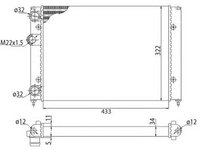 Radiator apa VW GOLF III Variant 1H5 MAGNETI MARELLI 350213214003