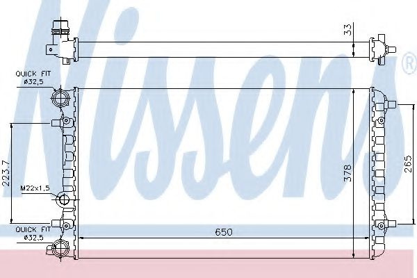 Radiator apa VW NEW BEETLE (9C1, 1C1) (1998 - 2010
