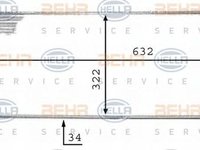 Radiator apa VW PASSAT 3A2 35I HELLA 8MK376713351