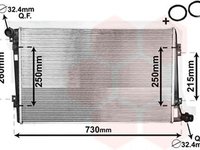 Radiator apa VW PASSAT Variant 3C5 VAN WEZEL 58002255