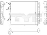 Radiator apa VW POLO (6N2) (1999 - 2001) TYC 737-0040