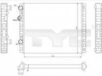 Radiator apa VW POLO 6N2 TYC 737-0040