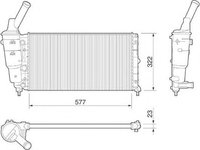 Radiator apa VW POLO 6R 6C MAGNETI MARELLI 350213176000