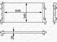 Radiator apa VW POLO 6R 6C MAGNETI MARELLI 350213127900