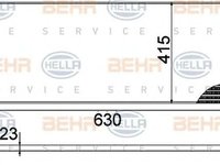 Radiator apa VW POLO limuzina 9A4 HELLA 8MK376717704