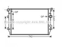 RADIATOR APA VW SHARAN 2010-> Radiator apa pentru 1 4TSI - 1 8TFSI - 2 0TDI 65x41 PIESA NOUA ANI 2010 2011 2012 2013 2014 2015 2016