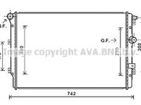 Radiator apa VW SHARAN 7N1 7N2 AVA VW2324