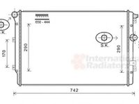 Radiator apa VW TIGUAN 5N VAN WEZEL 58002324