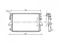 RADIATOR APA VW Transporter T5 2003->2014 Radiator apa pentru 2 0 T D 71x47 PIESA NOUA ANI 2003 2004 2005 2006 2007 2008 2009 2010 2011 2012 2013 2014