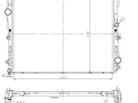 Radiator, baterie de antrenare (50041 NRF) MERCEDES-BENZ