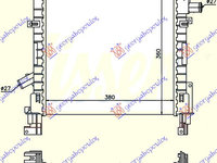 RADIATOR BENZINA +Ac/ (38x36), FORD, FORD KA 97-08, 057106310