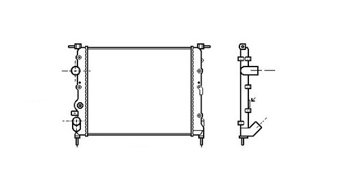 Radiator benzina-diesel cu pompa NISSAN KUBIS