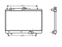 Radiator benzina MAZDA 323 SDN/HB 90-92 cod B61S-15-200D