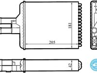 Radiator caldura opel vectra b - produs nou