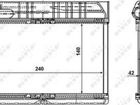 Radiator calorifer caldura BMW 3 Compact E36 NRF 54235