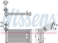 Radiator calorifer caldura FORD GALAXY WGR NISSENS 73973