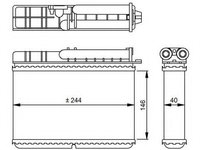 Radiator (calorifer) caldura habitaclu BMW Seria 5 (E34) (1987 - 1995) NRF 54307