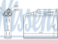 Radiator (calorifer) caldura habitaclu BMW Seria 5 (E39) (1995 - 2003) NISSENS 70530