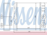 Radiator (calorifer) caldura habitaclu BMW X3 (E83) (2004 - 2011) NISSENS 70514