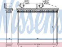 Radiator (calorifer) caldura habitaclu FIAT FIORINO caroserie inchisa/combi (225) (2007 - 2016) NISSENS 71456