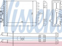 Radiator (calorifer) caldura habitaclu FIAT PANDA (169) (2003 - 2016) NISSENS 71453