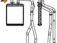 Radiator (calorifer) caldura habitaclu IVECO DAILY IV platou / sasiu (2006 - 2011) NRF 54218