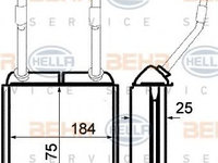 Radiator (calorifer) caldura habitaclu OPEL ASTRA F (56_, 57_) (1991 - 1998) QWP WHR111