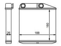 Radiator (calorifer) caldura habitaclu OPEL CORSA D Van (2006 - 2016) QWP WHR139