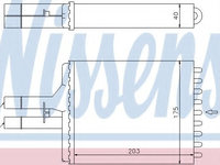 Radiator (calorifer) caldura habitaclu OPEL VECTRA B hatchback (38_) (1995 - 2003) NISSENS 72656