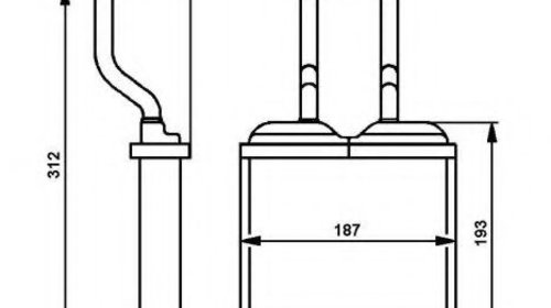 Radiator (calorifer) caldura habitaclu OPEL F