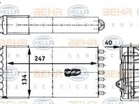 Radiator (calorifer) caldura habitaclu PEUGEOT 206 CC (2D) (2000 - 2016) QWP WHR110