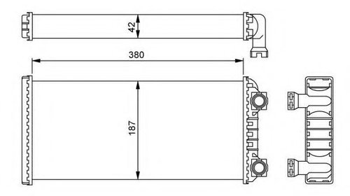 Radiator (calorifer) caldura habitaclu VOLVO 