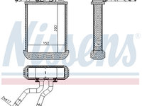 Radiator calorifer caldura MERCEDES-BENZ M-CLASS (W163) NISSENS 72045