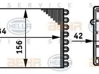 Radiator calorifer caldura VW GOLF V Variant 1K5 HELLA 8FH 351 311-021