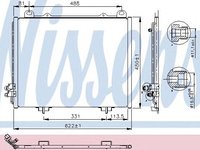 Radiator clima ac/ Nissens pt mercedes e-class(w210), e-class combi(s210)