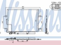 Radiator clima ac/ Nissens pt mercedes cls, e-class