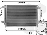 Radiator clima Ac/ Audi A3 2008 2009 2010 2012 , 1K0820411F