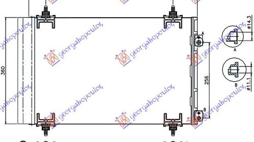 Radiator clima Ac/ benzina/motorina CITROEN C